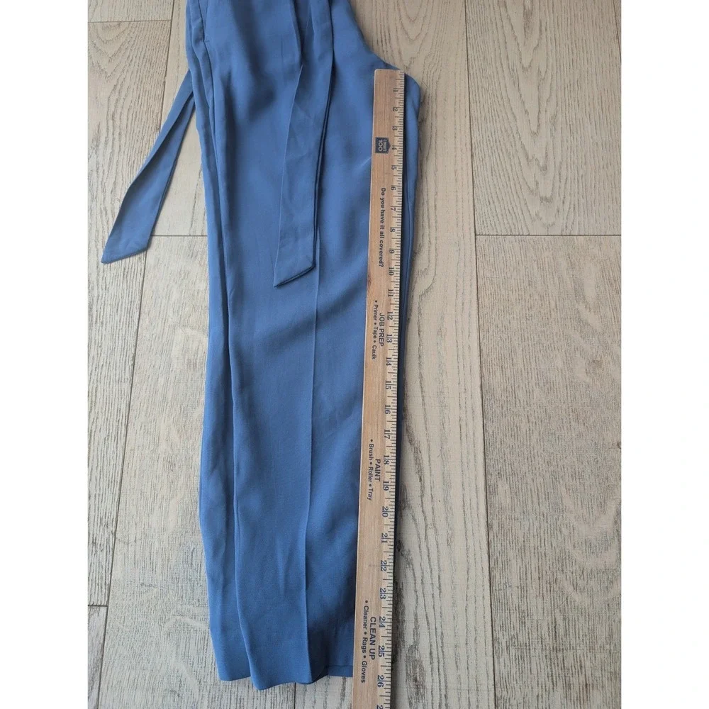 NWT DYNAMITE GISELE STRAIGHT‎ High Waist Belted Twill Pant True Navy TP XS